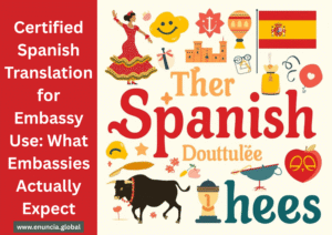 Certified Spanish Translation for Embassy Use by Enuncia Global